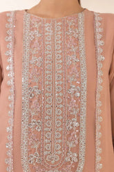 SAPPHIRE - 3PC LAWN SEQUEN EMBROIDERED SHIRT WITH CHIFFON SEQUEN EMBROIDERED DUPATTA AND TROUSER - HZG2069